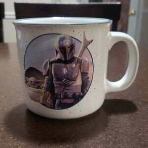 Star Wars MANDALORIAN Silver Buffalo Promotional Movie Ceramic 20 oz. Mug